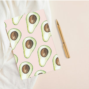 Modern pastellRosa och Grönt Avocado Mönster Post-it Block