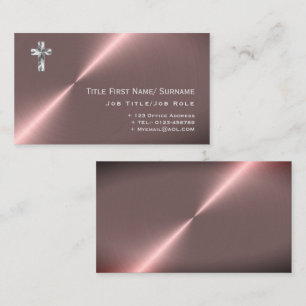 Modern pastor Minister Deacon Clergy Faith Visitkort