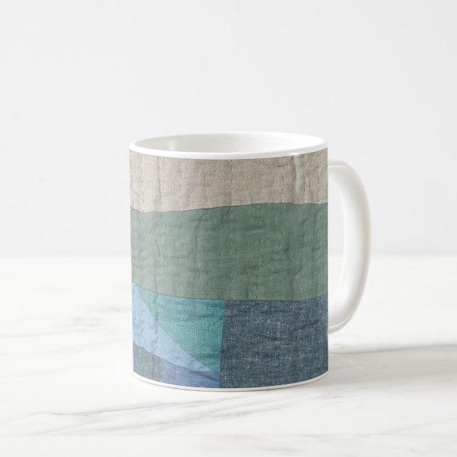 Modern Patchwork Quilt Mug Kaffemugg (Framsida höger)