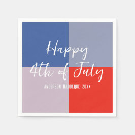 Modern Patriotic BBQ Party Pappersservett