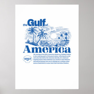 Modern Patriotisk Inspirerande Persiska viken Amer Poster
