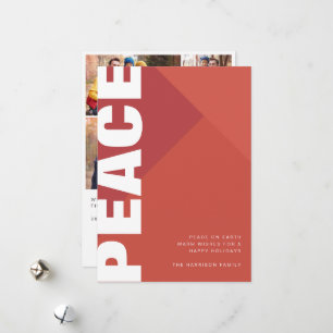 Modern Peace Photo Collage Julkort