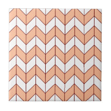 Modern Peach Burgundy Herringbone