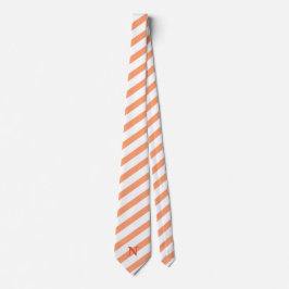 modern peach rand orange monogram slips
