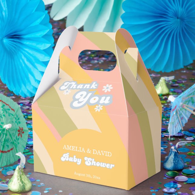 Modern Peach Retro Favoritbox Presentaskar (Part)