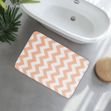 Modern Peachy Orange Chevron