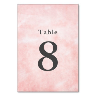Modern Peachytonsvattenfärg Ren Minimalistisk Bröl Bordsnummer
