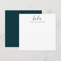 Modern Peacock Grönt Hola Correspondence