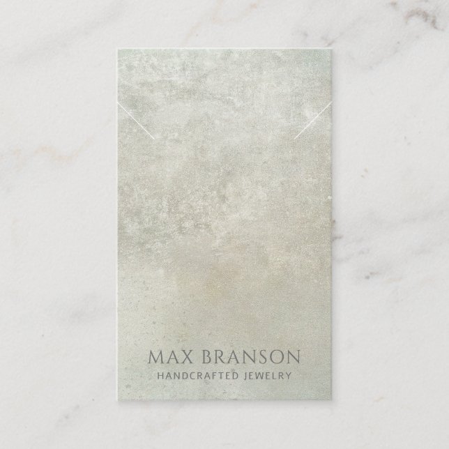 Modern Pearlescent Necklace Visning Card Visitkort (Framsida)