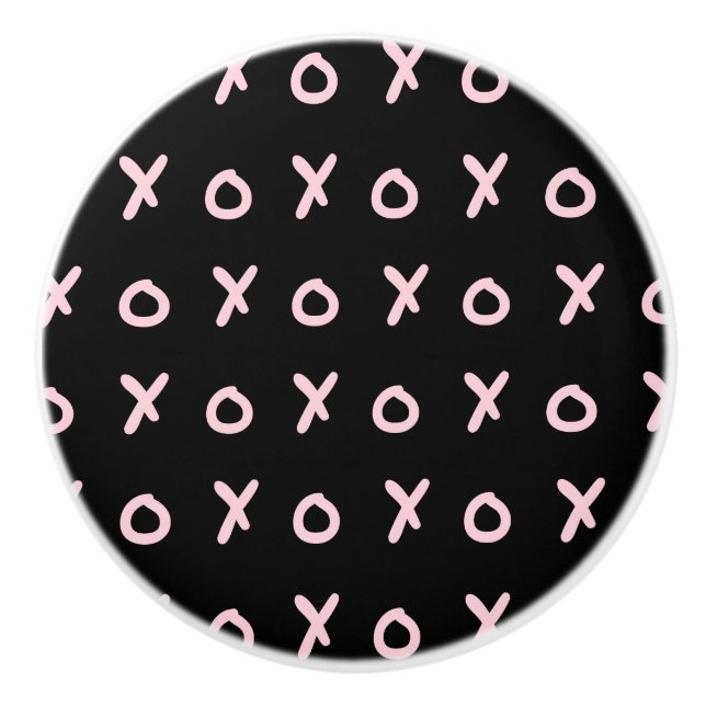 Modern pensel roséguld & marinblå glans knopp (Framsidan)