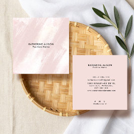 Modern penseldrag textur Fyrkant Visitenkort Fyrkantigt Visitkort