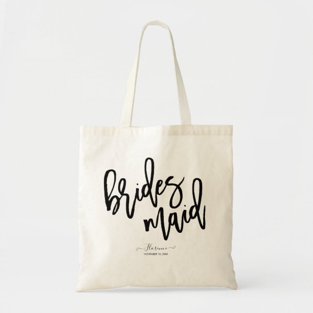 Modern penselskript, Bridesmaid Gift Tygkasse (Framsidan)