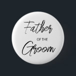 Modern penselskript Far i Groom Party Knapp<br><div class="desc">Modern och elegant design utskriven Penselskript Far på knappen Groom Möhippa Party som kan anpassas med din text. Klicka på knappen "Anpassa" och använda verktyg som är utformat för att ändra mallen. Kolla in Graphic Art Design-arkivet för andra produkter som matchar den här designen!</div>
