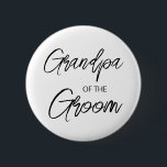 Modern penselskript, farfar för Groom Party Knapp<br><div class="desc">Modern och elegant design skriver ut Penselskript Grandpa från Groom Möhippa Party som kan anpassas med din text. Klicka på knappen "Anpassa" och använda verktyg som är utformat för att ändra mallen. Kolla in Graphic Art Design-arkivet för andra produkter som matchar den här designen!</div>
