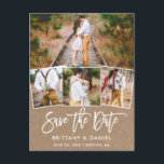 Modern penselskript Kraft Spara foto 4 för datum Vykort<br><div class="desc">Modern penselskript 4 Foto Spara datum Kraft-vykort</div>