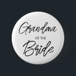 Modern penselskript, mormor i Bride Party Knapp<br><div class="desc">Modern och elegant design tryckt Penselskript Heart Grandma från knappen Bride Möhippa Party som kan anpassas med din text. Klicka på knappen "Anpassa" och använda verktyg som är utformat för att ändra mallen. Kolla in Graphic Art Design-arkivet för andra produkter som matchar den här designen!</div>