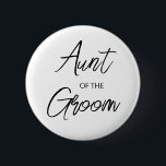 Modern penselskript Moster i Groom Party Knapp<br><div class="desc">Modern och elegant design skriver ut Penselskript Moster på knappen Groom Möhippa Party som kan anpassas med din text. Klicka på knappen "Anpassa" och använda verktyg som är utformat för att ändra mallen. Kolla in Graphic Art Design-arkivet för andra produkter som matchar den här designen!</div>