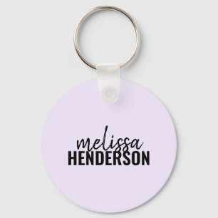 Modern penselskript Namn Simple Nyckel Nyckelring
