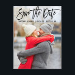 Modern penselskript, par foto B Spara datum Vykort<br><div class="desc">Modern penselskript Spara datummeddelande om Förlovning Fotovykort</div>