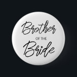 Modern penselskriptbroder för Bride Party Knapp<br><div class="desc">Modern och elegant design tryckt Penselskript Heart Brother från knappen Bride Möhippa Party som kan anpassas med din text. Klicka på knappen "Anpassa" och använda verktyg som är utformat för att ändra mallen. Kolla in Graphic Art Design-arkivet för andra produkter som matchar den här designen!</div>