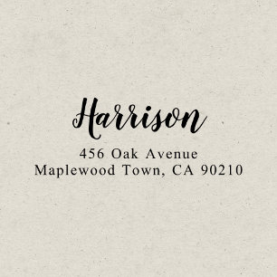 Modern penselskriptkalligrafi - enkel självtryckan självfärgande stämpel