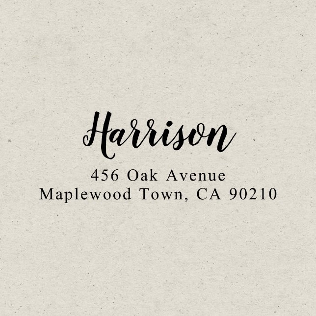 Modern penselskriptkalligrafi - enkel självtryckan självfärgande stämpel (Skapare uppladdad)