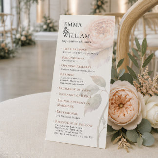 Modern Peony Bröllopsceremoni i redaktionell stil