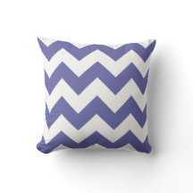 Modern Periwinkle Chevron Mönster Dekorativ kudde