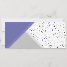 Modern Periwinkle Grått Geometric Terrazzo Bookmar