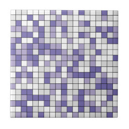 Modern Periwinkle Lavender Geometric Ceramic Tile Kakelplatta