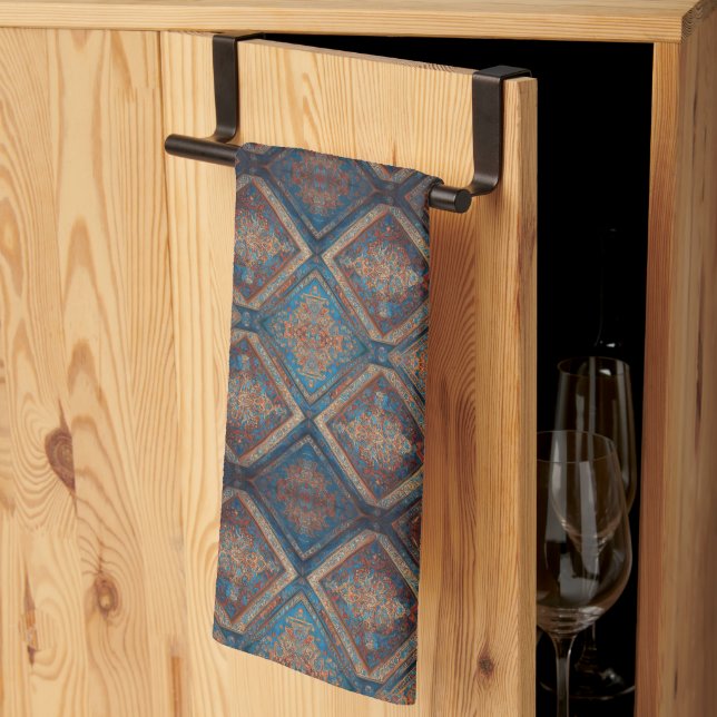 Modern Persian Bevackra Old Mönster-samling Kökshandduk (Thirds Fold)