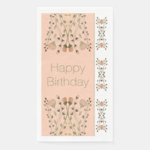 Modern persiko-Blommigt