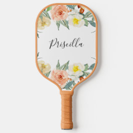 Modern persiko- och gräddfärgsblommor