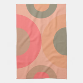 Modern persiko- och olivodling i mitten av århundr kökshandduk