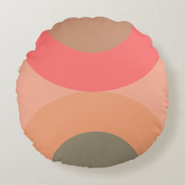 Modern persiko- och olivodling i mitten av århundr rund kudde