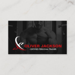 Modern Personal Fitness Coach-Logotyp Visitkort