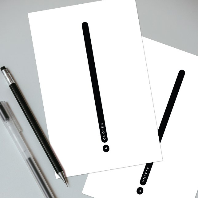 Modern Personal Stationery | 2-Column Brevpapper (Skapare uppladdad)