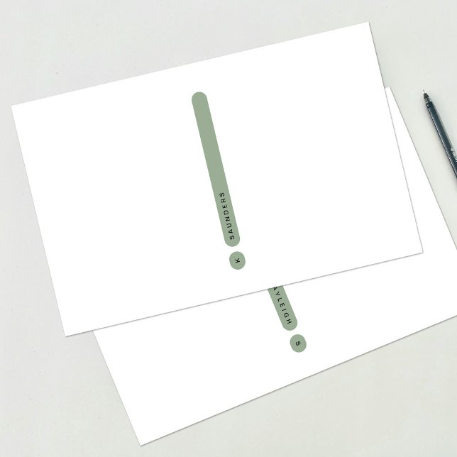 Modern Personal Stationery | 2-Column Brevpapper (Skapare uppladdad)