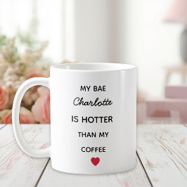 Modern Personalized Bae Coffee Mug Kaffemugg