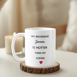 Modern Personalized Boyfriend Coffee Mug Kaffemugg