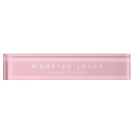 Modern Personalized Cotton Candy Pink