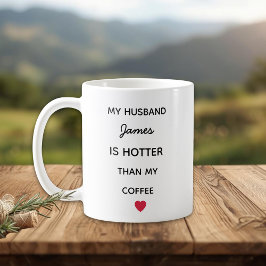 Modern Personalized Husband Coffee Mug Kaffemugg