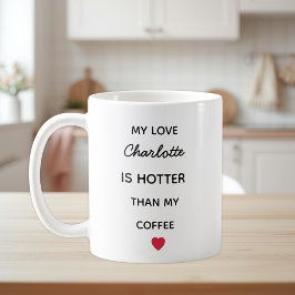 Modern Personalized Love Coffee Mug Kaffemugg