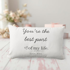 Modern Personalized Love Quote  Lumbarkudde