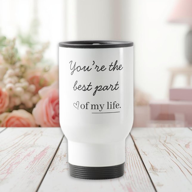 Modern Personalized Love Quote Travel Mug Resemugg (Skapare uppladdad)