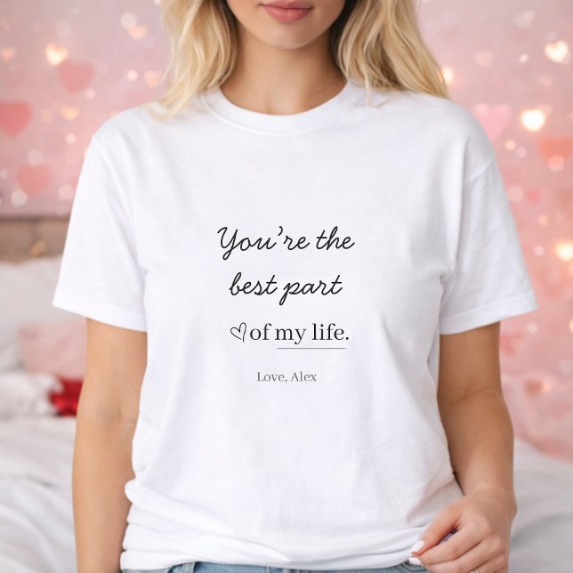 Modern Personalized Love Quote Women’s T-Shirt (Skapare uppladdad)