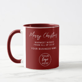 Modern Personalized Merry Christmas Business Logo Mugg
