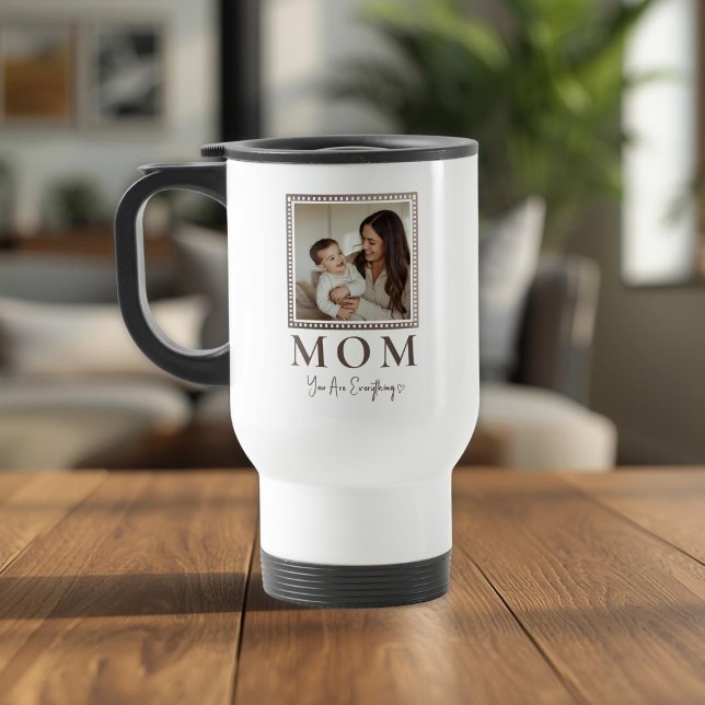 Modern Personalized Mom Photo Travel Mug Resemugg (Skapare uppladdad)