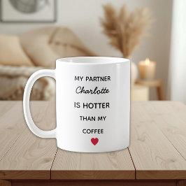 Modern Personalized Partner Coffee Mug Kaffemugg