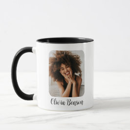 Modern Personalized Photo and Name Create your own Mugg